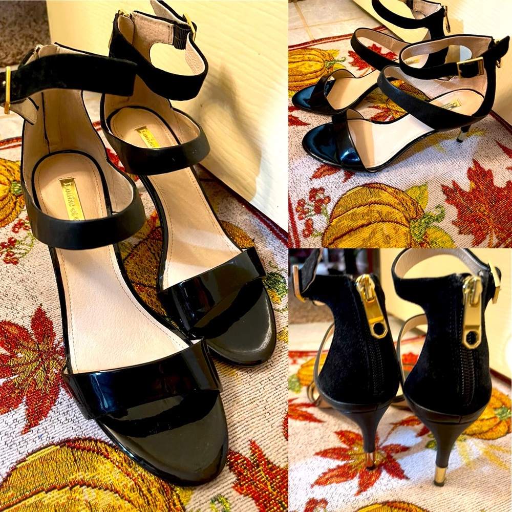 Beautiful brand new black heals great for a 🎁 no scratches no imperfections.
